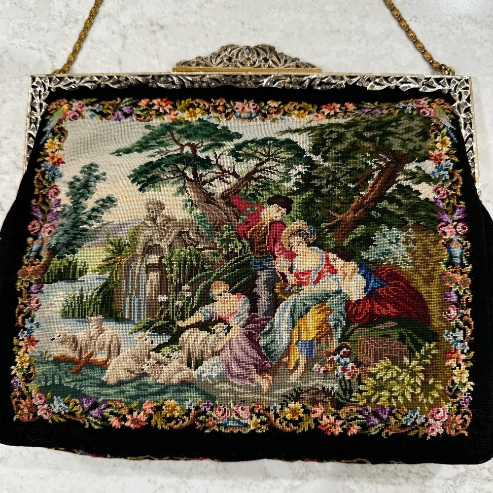 Micro Petit Point Austrian Purse